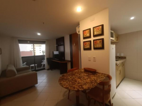 Flat com sacada a Beira-Mar